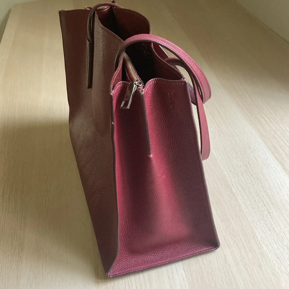 Coach structured leather